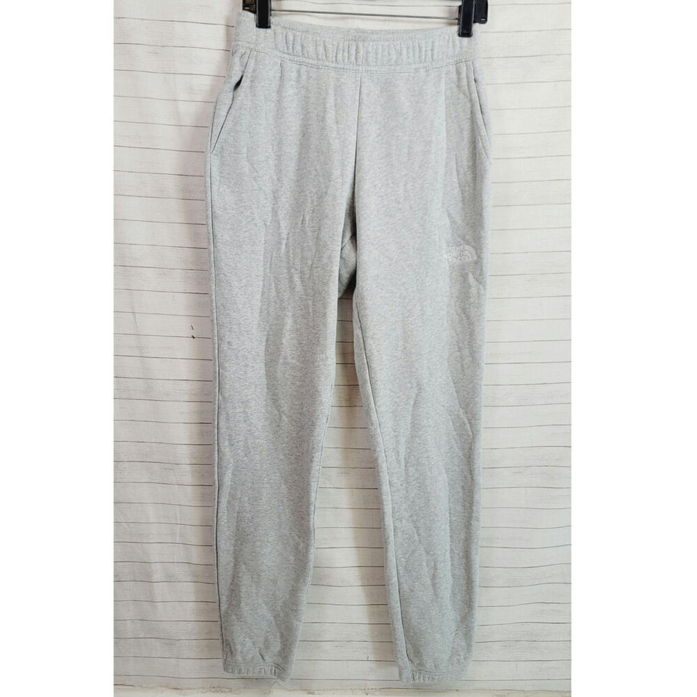 THE NORTH FACE LOGO JOGGERS IN HEATHER GREY, SZ MEDIUM